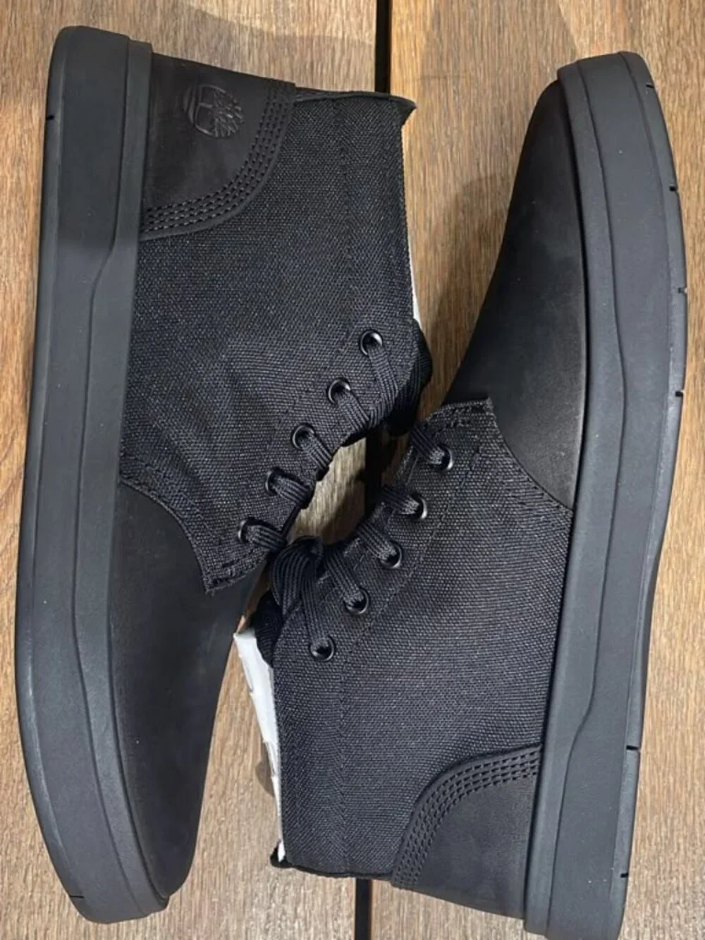 TIMBERLAND MEN'S DAVIS SQUARE MID LACE SNEAKER BLACK  BOOT  1A1T16-001 ALL SIZES